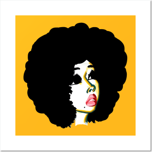 Afro Hair Look Beyond Your Future (Natural Hair TShirt) Posters and Art